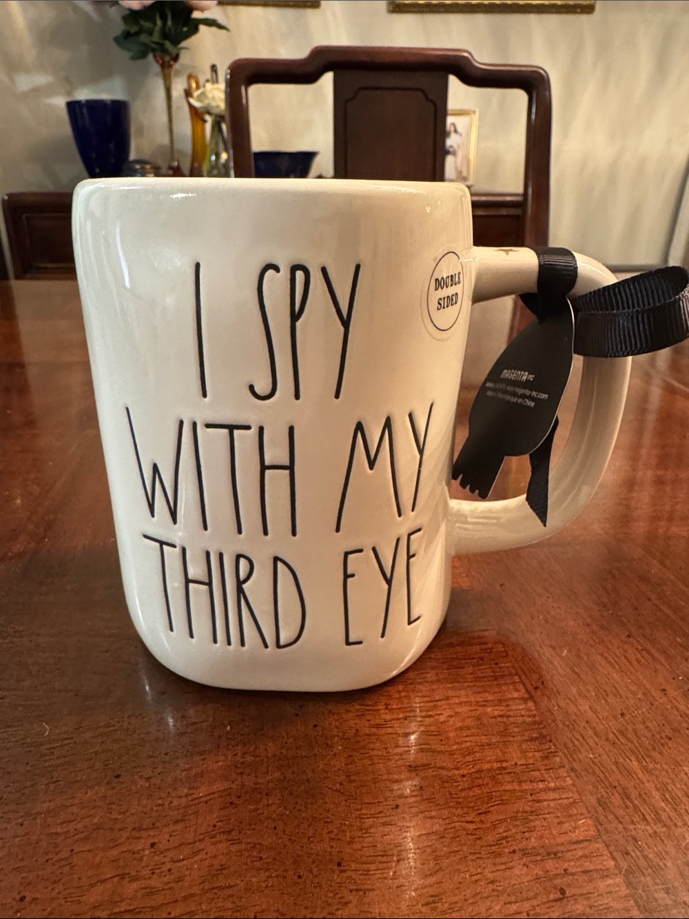 Rae Dunn I Spy with my Third Eye Metaphysical Coffee Tea Mug Cup